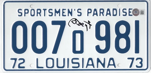 RICHARD DREYFUSS JAWS SIGNED LICENSE PLATE PROP AUTOGRAPH BECKETT BAS COA Cover