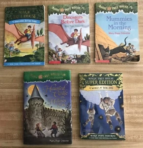 Magic Tree House Book Lot of 5 Children Books By Mary Pope Osborne - Picture 1 of 12