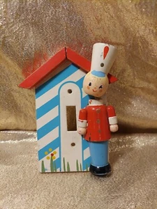 Originals by Irmi Wooden Toy Soldier Vintage 50s Light Switch Cover Nursery - Picture 1 of 12