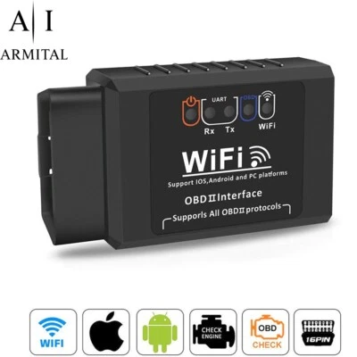 ELM327 OBD2 Diagnosi Auto Wifi Scanner  Adattatore Android Ios Motore Check - Immagine 1 di 4