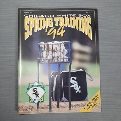 1994 Chicago White Sox Spring Training MLB Baseball Program with Michael Jordan  - Image 1 of 4