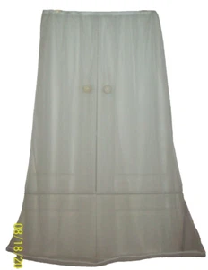 WHITE SHEER * 15 Denier * HALF SLIP * 32 - 54 Waist * Length 40" ** - Picture 1 of 1