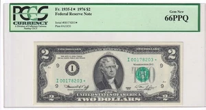 1976 $2 Minneapolis FRN Star ⭐ FR1935-I* PMG GemCU66 PPQ Y00013169 - Picture 1 of 2