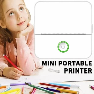 Mini Drucker, Mobiler Fotodrucker, Wireless Thermodrucker, mit 3/6x Druckerpapie - Bild 1 von 18