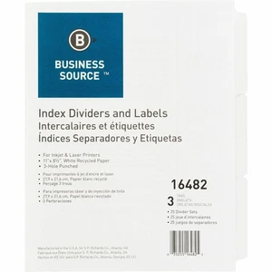 Business Source Index Divider 16482 Business Source 16482 035255164825 - Picture 1 of 1