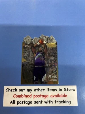 1997-98 NBA Topps Rock Stars Chromium Die-Cut KARL MALONE #RS16 Utah Jazz - image 1 of 3