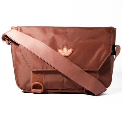 Adidas Originals Messenger Bag Brown Trefoil Cordura Shoulder Crossbody Retro - Image 1 of 4