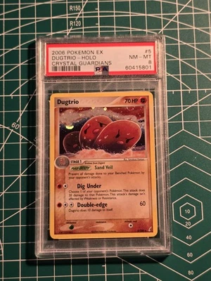 2006 POKEMON EX CRYSTAL GUARDIANS DUGTRIO #5/100 RARE HOLO PSA 8 - Image 1 of 2