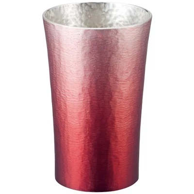 Osaka Suzki 锡杯 200 毫升红色 Hokage 日本 — 第 1/4 张图片