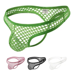 Fashionable Design Breathable Thong Fishnet Underpants Comfortable Fabric - Picture 1 of 28