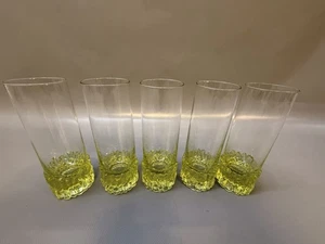 5x Bunte (grün) Trinkgläser, Gläser 18cm- Selten - Bild 1 von 8