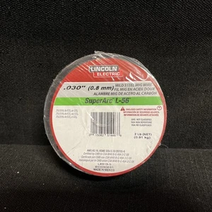 NEU Lincoln Electric MIG Schweißdrahtspule SuperARC L-56 0,030" Baustahl 2 Pfund - Bild 1 von 4