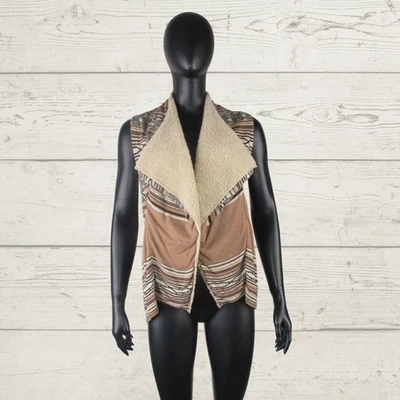 ADOLFO DOMINGUEZ Mujer Frente Abierto Estilo Peruano Top Cárdigan Cortina Sherpa 38 S Foto 1 de 4