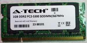A-Tech 1Gb DDR2, PC2-5300 SODIMM 1667MHz RAM module - Picture 1 of 1