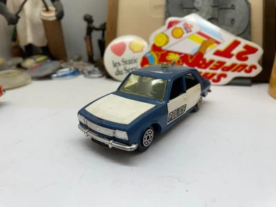 ANCIENNE NOREV PLASTIQUE PEUGEOT 504 POLICE  N°214 ECH 1/43 EME - Photo 1/4