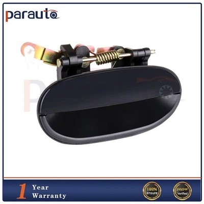 Door Handle Black Outside Outer Rear Right Side Fits 95-1997 Hyundai Accent Foto 1 de 4