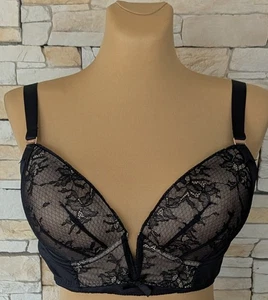 Gossard Push Up Longline BH Gr.85C Schwarz Beige - Bild 1 von 3