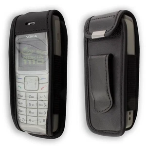 caseroxx Leather-Case with belt clip for Nokia 1110 / 1110i / 1112 in black made - Picture 1 of 3