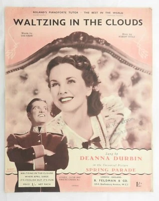 Waltzing in the Clouds from film Spring Parade sheet music piano ukulele 1940 - Image 1 of 2