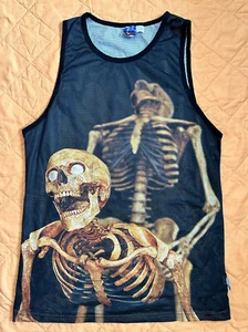 1991 INC Sex Skeletons Kunst Grafik Herren Tank Top ärmellos Shirt Gr. XXL - Bild 1 von 9