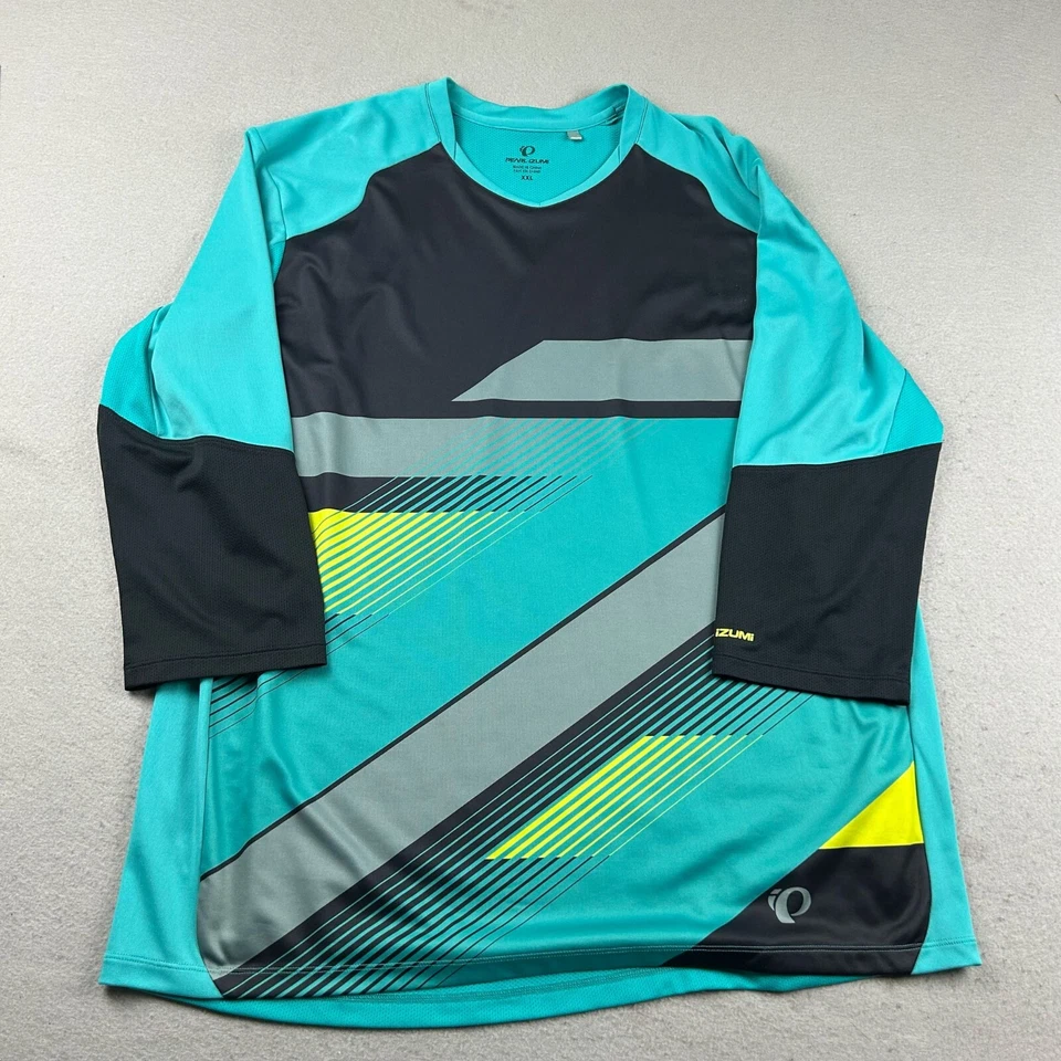 Camisa Pearl Izumi Para Hombres XXL Azul Mangas 3/4 Ropa Activa Camiseta Pullover Ligero Foto 1 de 4