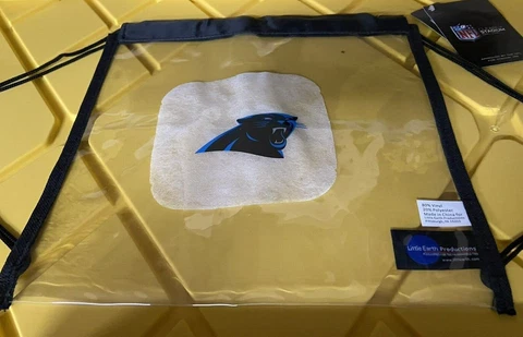 Carolina Panthers Clear Stadium String Bag Little Earth Cover