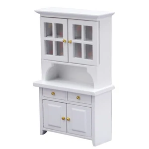 1:12 Scale Dolls House Miniature Bookcase Cabinet Wooden Furniture Accessories - Picture 1 of 8