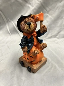 K's Collection Orso Halloween Statuina Decorazione Halloween 6" Zucca Vintage - Foto 1 di 7