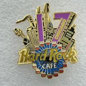 HARD ROCK CAFE CHICAGO 17TH ANNIVERSARY CITY SKYLINE & FERRIS WHEEL PIN # 18597 - Picture 1 of 1