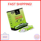 Eyeglass Cleaner Lens Wipes- 200 Pre-Moistened Individual Wrapped Eye Glasses Cl