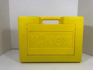 Vintage 1995 Yellow Knex Carrying Case With Knex - Picture 1 of 7