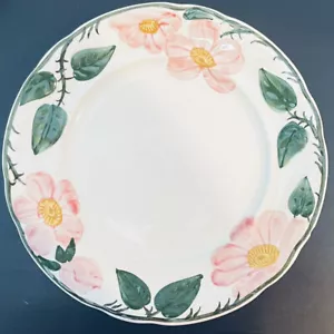 "Plato de ensalada vintage Villeroy & Boch rosa salvaje 8"" colección decoración astillada" - Imagen 1 de 3