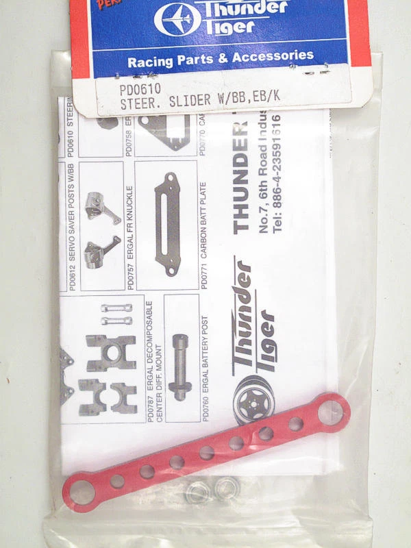 Thunder Tiger PD0610 Hebel Lenkung Steering Slider W.Bearings Eb / K Modell - Bild 1 von 1