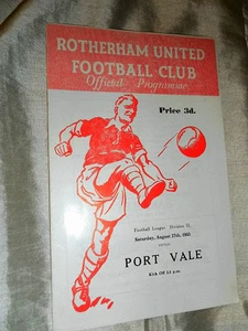1955/6 DIV 2 Rotherham United V Port Vale - Imagen 1 de 1