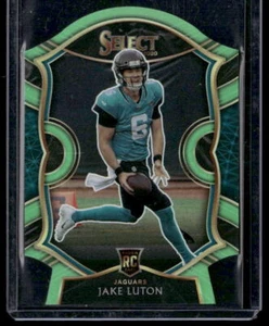 2020 Panini Select #98 Jake Luton Neon Green Prizm Die Cut - Picture 1 of 2