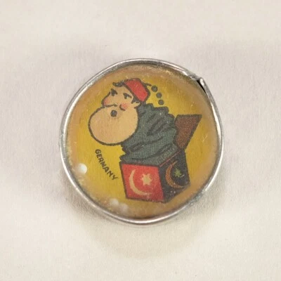 Jack in the Box Antique Dexterity Bead Game Toy Puzzle 1920s Germany - Image 1 of 2