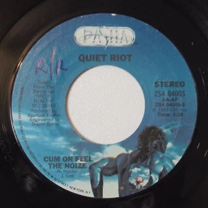 Quiet Riot 7" 45 Record Cum On Feel the Noize Dasha ZS4-04005 1983 Metal - Picture 1 of 2