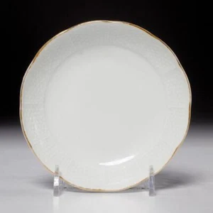Vintage Meissen 3rd Quality Osier Embossed Basket Weave Porcelain Dish/Saucer - Picture 1 of 6