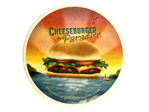 JIMMY BUFFETT Cheeseburger In Paradise /  Island Ale Beer Coaster *NEW*