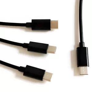 1m 3ft PD USB C Cable, Universal 3 in 1 Multi Charging Cable Type C - Picture 1 of 5