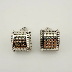 John Hardy Sterling Silver Dot Stud Non-Pierced Clip-Ons Earrings - Picture 1 of 13
