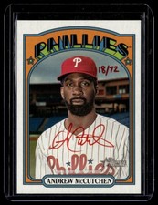 202021 HERITAGE RED INK /72 REAL ONE AUTO ANDREW MCCUTCHEN PHILLIES