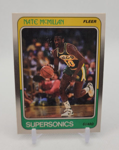 🏀NATE MCMILLAN 1988 Fleer #110 Seattle Supersonics Vintage Basketball Card🏀