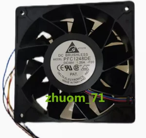 1PC Delta PFC1248DE 48V 1.20A 12038 12CM Industrial control server fan - Picture 1 of 3