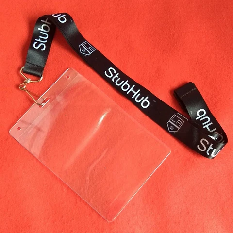 LA Kings 👑 StubHub 🏟️ Lanyard Plastic Ticket Wallet Holder Neck Cord Keychain Cover