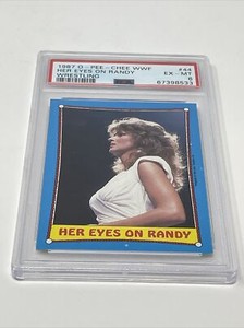 1987 O-Pee-Chee OPC WWF 44 Miss Elizabeth RC Her Eyes on Randy Savage PSA 6