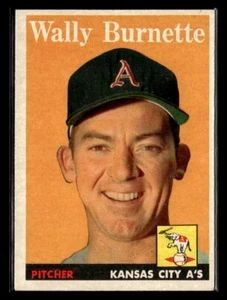 1958 Topps Baseball #69 Wally Burnette Card - EXMT #5375 - Picture 1 of 2