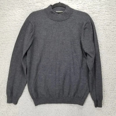 Suéter Pronto Uomo Mujer XL Gris Lana Merino Extra Fina Manga Larga Pullover Foto 1 de 4