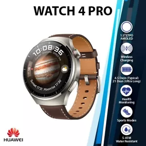 HUAWEI WATCH 4 Pro iOS Android Smartwatch (New, 1.5”, Ready Stock, 5 ATM) - Picture 1 of 6