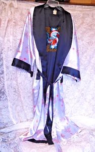 Kimono reversible vintage seda/satén ~ TALLA ÚNICA~ ENVÍO GRATUITO~ - Imagen 1 de 6